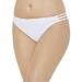 Plus Size Women's Triple String Swim Brief by Swimsuits For All in White (Size 14)