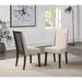 The Gray Barn Nevada Beige Fabric Wingback Dining Chair (Set of 2)