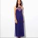 American Eagle Outfitters Dresses | American Eagle Embroidered Maxi Dress With Cutout | Color: Blue/Purple | Size: 16