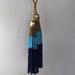J. Crew Jewelry | J Crew Tassel Beaded Necklace | Color: Blue/Gold | Size: Os