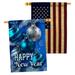 Angeleno Heritage Winter Yard 2-sided Polyester 2'4 x 3'4 ft. House Flag in Blue | 40 H x 28 W in | Wayfair AH-NE-HP-137367-IP-BOAA-D-US20-AH