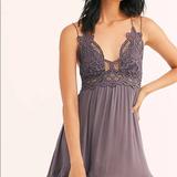 Free People Dresses | Free People One Adella Slip Dress Size Xs | Color: Gray/Purple | Size: Xs