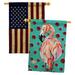 Breeze Decor 2-Sided Polyester 40 x 28 in. House Flag in Blue/Red/White | 40 H x 28 W in | Wayfair BD-BI-HP-105048-IP-BOAA-D-US16-SB