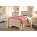 Signature Design by Ashley Willowton Full Storage Platform Bed Wood in Brown/White | 53.74 H x 57.5 W x 83.5 D in | Wayfair B267B22