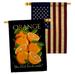 Breeze Decor Sweet Orange 2-Sided Polyester 3'3 x 2'3 ft House Flag in Black/Blue/Red | 40 H x 28 W in | Wayfair BD-FT-HP-117065-IP-BOAA-D-US21-BD