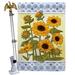 Breeze Decor Decorative House 2-Sided Polyester 3'4 x 2'4 ft. Flag Set in Blue/Yellow | 40 H x 28 W in | Wayfair BD-FL-HS-104109-IP-BO-02-D-US21-BD