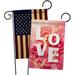 Ornament Collection Love 2-Sided Polyester 1'5 x 1'1 ft. Garden flag in Pink/White | 18.5 H x 13 W in | Wayfair OC-VA-GP-192361-IP-BOAA-D-US20-OC