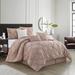 Willa Arlo™ Interiors Rawley Microfiber 7 Piece Comforter Set Polyester/Polyfill/Microfiber in Pink/Yellow | Queen | Wayfair