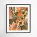 Joss & Main Ginkgo by Megan Gallagher - Picture Frame Graphic Art Paper, Solid Wood in Brown/Green/Orange | 13 H x 11 W x 1 D in | Wayfair