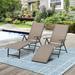 Arlmont & Co. Adjustable Aluminum patio Chaise Lounge Chair, 8 Positions, Folding Outdoor Recliners, All Weather For Beach, Pool & Yard Metal | Wayfair