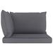 Latitude Run® Pallet Cushions 3 pcs Anthracite Oxford Fabric Polyester in Gray | 2.36 H x 23.62 W in | Outdoor Furniture | Wayfair