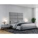 Latitude Run® Panelist Modern Padded Headboard - Set of Wall Mounted Panels Upholstered in Gray | 30 W x 2.5 D in | Wayfair