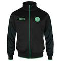 Celtic FC Official Football Gift Mens Retro Track Top Jacket Black Large