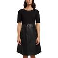ESPRIT Women's 110ee1e312 Dress, 001/Black, 10