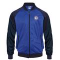 Chelsea FC Official Football Gift Mens Retro Track Top Jacket Navy Royal Small