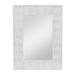 Juniper + Ivory Grayson Lane 41 In. x 32 In. Contemporary Wall Mirror White MDF - 93170