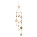 Juniper + Ivory 39 In. x 7 In. x 7 In. Eclectic Windchime Gold Metal - 79622