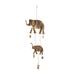 Juniper + Ivory 28 In., 10 In. Eclectic Windchime Brass Metal - 26582