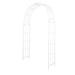 Juniper + Ivory Grayson Lane 91 In. x 54 In. Contemporary Garden Arbor White Iron - 31620