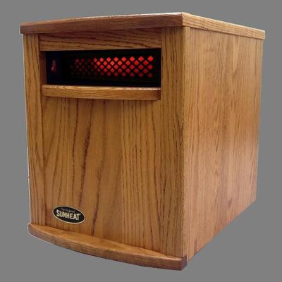 Sunheat Amish Nebraska Oak Electric Portable Infrared Heater