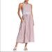 Free People Dresses | Free People Pink Midi Halter Dress Sz Med | Color: Blue/Pink | Size: M