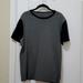 American Eagle Outfitters Shirts | American Eagle Charcoal Grey With Black Short Sleeves T-Shirt Size Large | Color: Black/Gray | Size: L