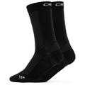 Craft - Warm Mid 2-Pack Sock - Multifunktionssocken 46-48 | EU 46-48 schwarz