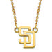 Women's San Diego Padres 18'' 10k Yellow Gold Small Pendant Necklace