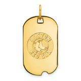 Women's Boston Red Sox 14k Yellow Gold Small Dog Tag Pendant