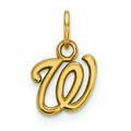 Women's Washington Nationals 10k Yellow Gold Extra Small Pendant