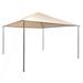 vidaXL Gazebo Pavilion Tent Canopy 157.5"x157.5" Steel Beige