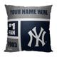 The Northwest Group New York Yankees 18'' x Colorblock Personalized Throw Pillow