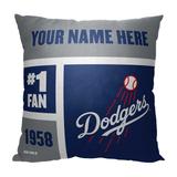 The Northwest Group Los Angeles Dodgers 18'' x Colorblock Personalized Throw Pillow