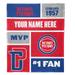 The Northwest Group Detroit Pistons 50'' x 60'' Colorblock Personalized Sherpa Throw