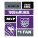 The Northwest Group Sacramento Kings 50'' x 60'' Colorblock Personalized Silk Touch Throw