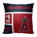 The Northwest Group Los Angeles Angels 18'' x Colorblock Personalized Throw Pillow