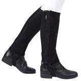 Dublin Suede Half Chaps II - XL - Black - Smartpak