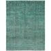 Feizy Rugs One-of-a-Kind Sea Blue/Teal Wool Transitional Area Rug, 7ft-10in x 10ft-1in - 7ft-10in x 10ft-1in