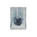 Shahbanu Rugs Hand Knotted Blue-Teal Persian Tabriz Broken Design Wool and Silk Oriental Mat Rug (2'1" x 3'1") - 2'1" x 3'1"