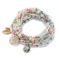 HANJING-Ensemble de Bracelets artificiel astiques Multicouches pour Femme et Fille Style Bohème 6