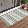 Striped Layering Door Mat - Sage - Grandin Road