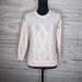 J. Crew Sweaters | J. Crew Baby Pink Fringe Cable Knit Sweater | Color: Pink | Size: Xs