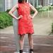 Anthropologie Dresses | Cynthia Rowley Red Lace Flower Dress Nwt Sz10 | Color: Red | Size: 10