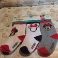 Disney Other | Disney's Minnie Mouse Baby Girl Low-Cut Socks | Color: Red/White | Size: 12-24month