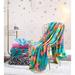 Betsey Johnson Tie Dye Love Fleece Blanket Microfiber/Fleece/Microfiber/Fleece, Polyester | 90 H x 60 W in | Wayfair USHSEE1198770