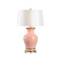 Chelsea House Audrey 32" Table Lamp by Shayla Copas Silk/Ceramic in Yellow | 32 H x 19 W x 19 D in | Wayfair 69776