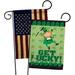 Breeze Decor Get Lucky 2-Sided Polyester 18 x 13 in. Garden Flag in Brown/Green | 18.5 H x 13 W in | Wayfair BD-SA-GP-102028-IP-BOAA-D-US12-AM