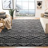 Black/White 96 x 0.39 in Indoor Area Rug - Foundry Select Cobos Geometric Black/Ivory Area Rug Polypropylene | 96 W x 0.39 D in | Wayfair