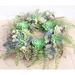 Primrue Ansuma 22" Handmade Faux Succulent Polyester Wreath in Green | 22 H x 22 W x 2 D in | Wayfair E58811CCA25B4BA1B9415F704A123B01