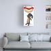 Trinx Black Dachshund Hotdog Balloon by Danny Gordon Art - Wrapped Canvas Graphic Art Canvas, Wood in Black/Brown/Red | 24 H x 12 W x 2 D in | Wayfair